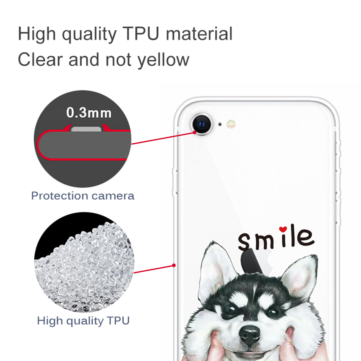 Pattern Printing Soft TPU Cover for iPhone SE (2020)/SE (2022)/8/7