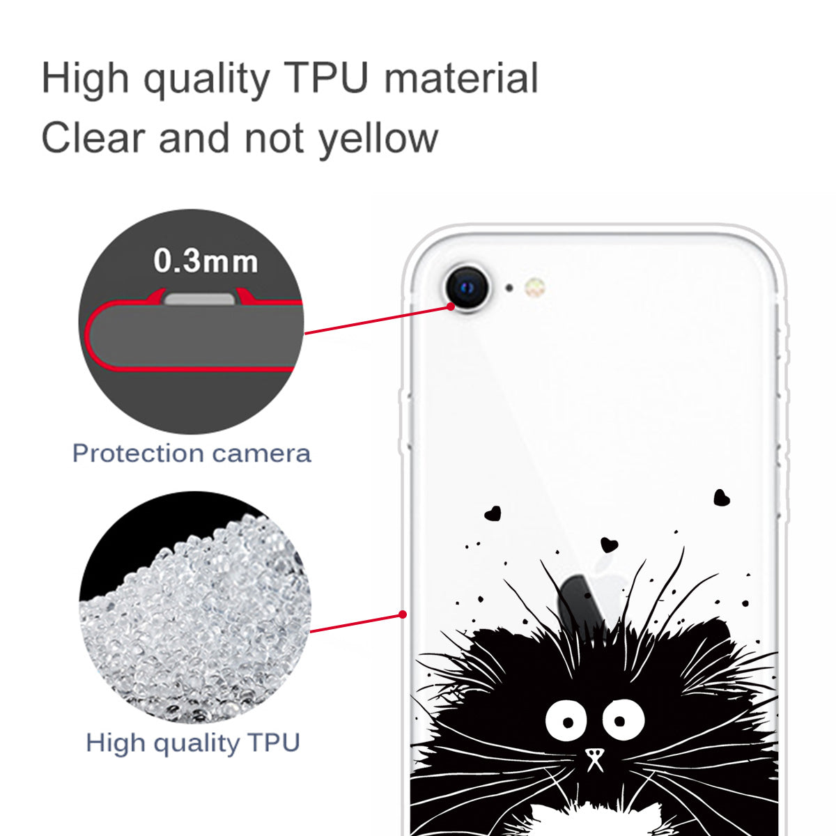 Pattern Printing Soft TPU Cover for iPhone SE (2020)/SE (2022)/8/7