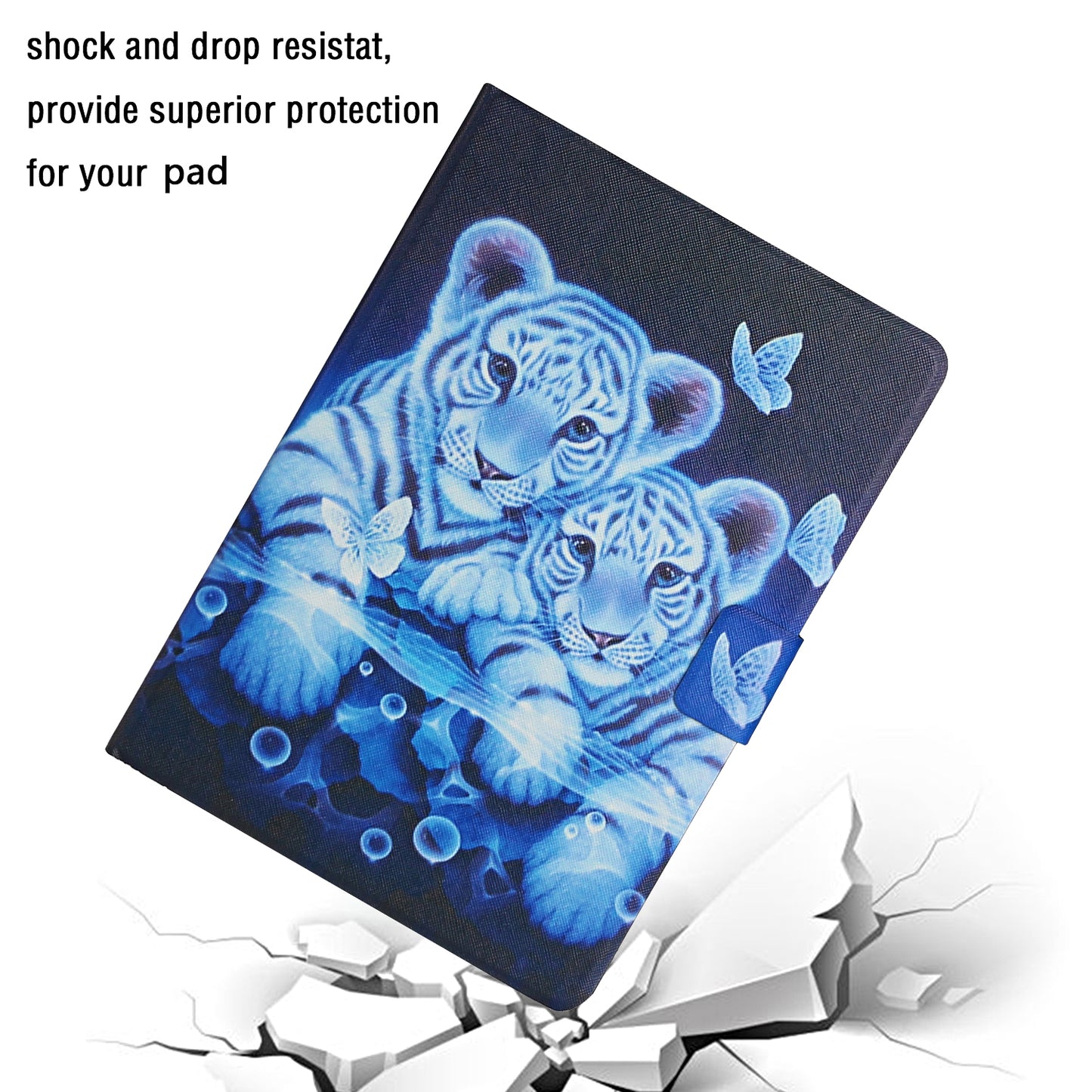 Pattern Printing with Card Slots Leather Case for iPad Air (2013)/iPad Air 2/iPad 9.7-inch (2017)/(2018)