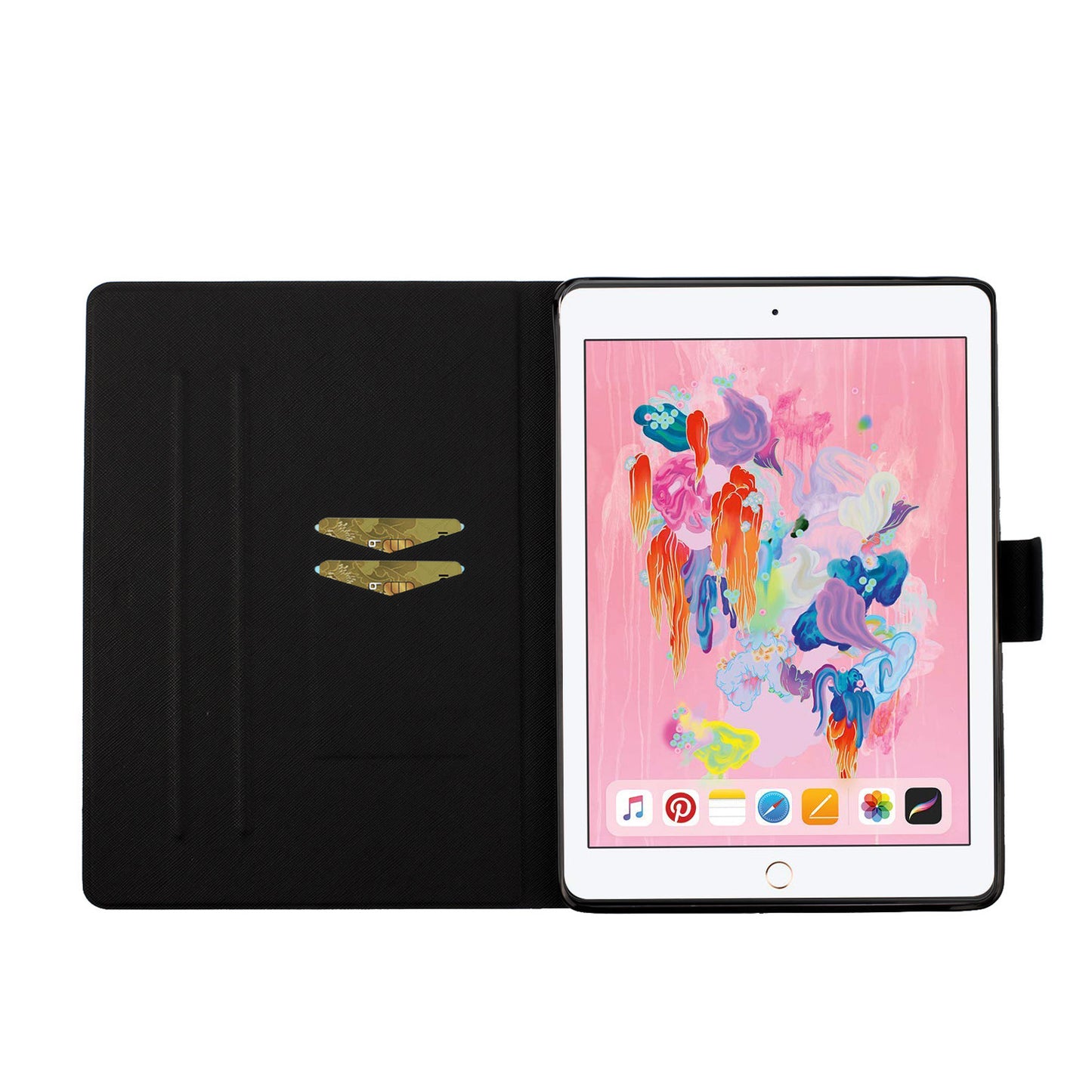 Pattern Printing with Card Slots Leather Case for iPad Air (2013)/iPad Air 2/iPad 9.7-inch (2017)/(2018)
