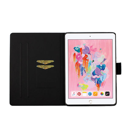 Pattern Printing with Card Slots Leather Case for iPad Air (2013)/iPad Air 2/iPad 9.7-inch (2017)/(2018)