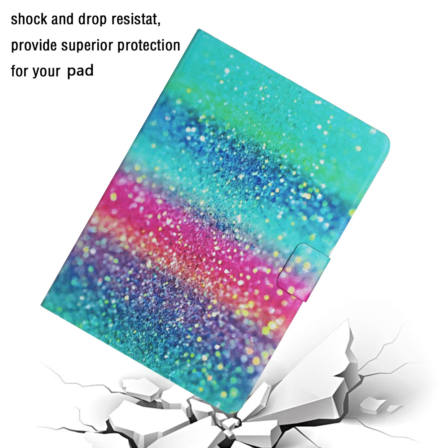 Pattern Printing with Card Slots Leather Case for iPad Air (2013)/iPad Air 2/iPad 9.7-inch (2017)/(2018)