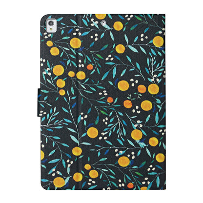 Flower Pattern Printing Card Holder Stand Tablet Cover Case for iPad 10.2 (2021)/(2020)/(2019)/Pro 10.5-inch (2017)/Air 10.5 inch (2019)
