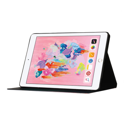 Flower Pattern Printing Card Holder Stand Tablet Cover Case for iPad 10.2 (2021)/(2020)/(2019)/Pro 10.5-inch (2017)/Air 10.5 inch (2019)