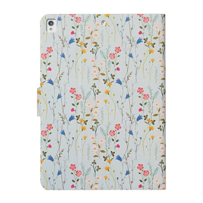 Flower Pattern Printing Card Holder Stand Tablet Cover Case for iPad 10.2 (2021)/(2020)/(2019)/Pro 10.5-inch (2017)/Air 10.5 inch (2019)