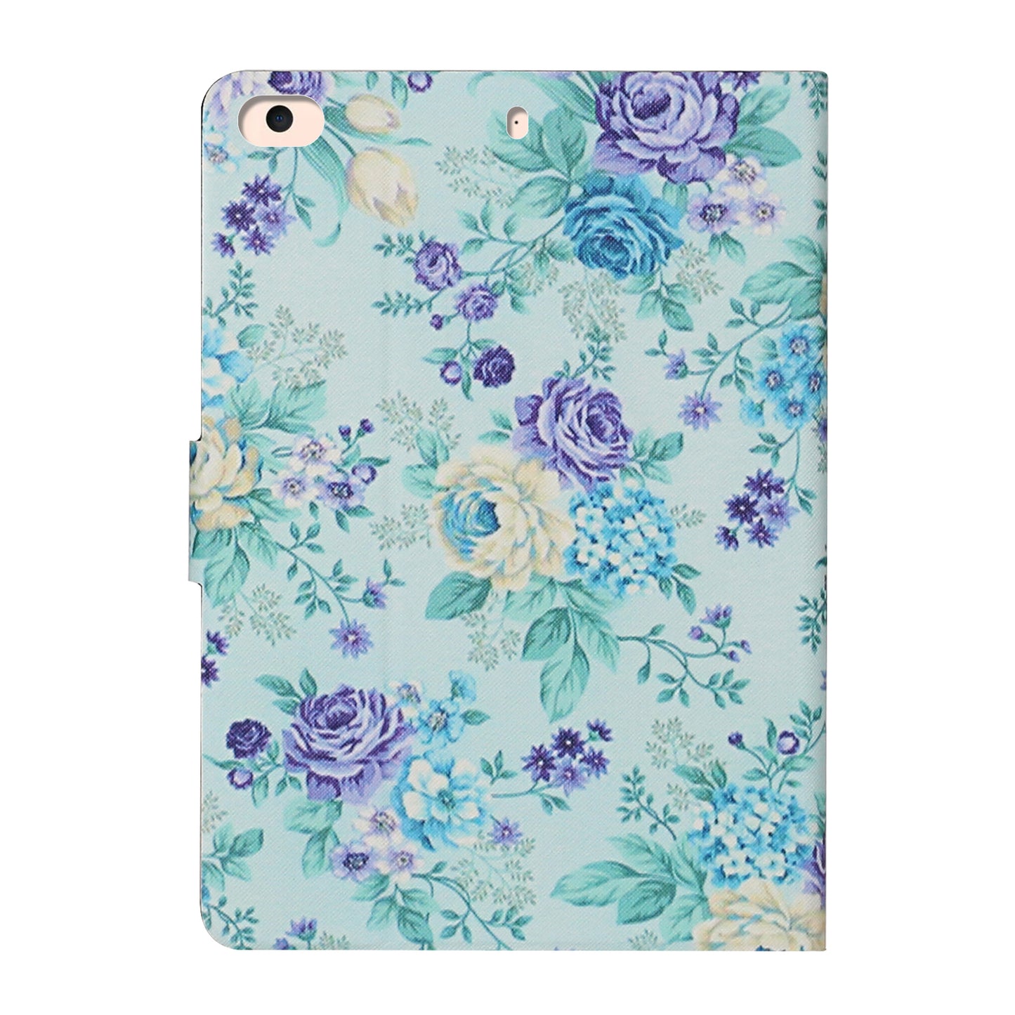 Flower Pattern Printing Card Holder Stand Tablet Shell for iPad mini (2019) 7.9 inch/4/3/2/1