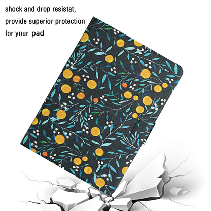 Flower Pattern Printing Card Holder Stand Tablet Shell for iPad mini (2019) 7.9 inch/4/3/2/1