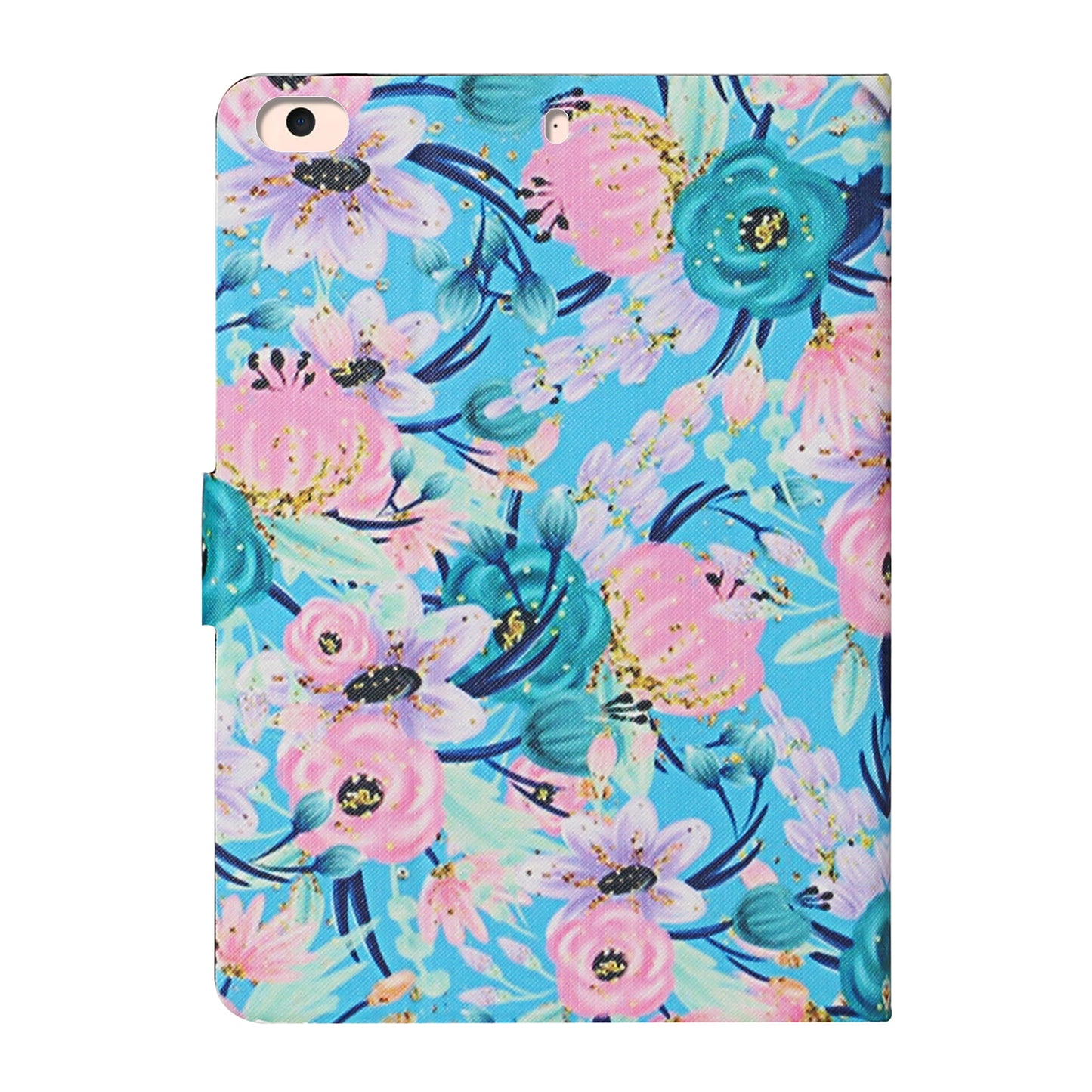 Flower Pattern Printing Card Holder Stand Tablet Shell for iPad mini (2019) 7.9 inch/4/3/2/1