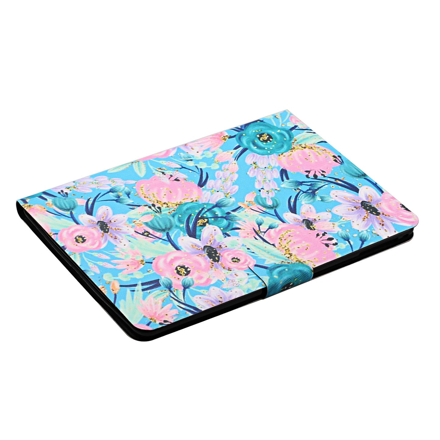 Flower Pattern Printing Card Holder Stand Tablet Shell for iPad mini (2019) 7.9 inch/4/3/2/1