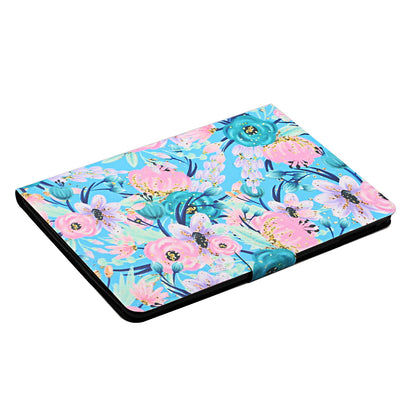 Flower Pattern Printing Card Holder Stand Tablet Shell for iPad mini (2019) 7.9 inch/4/3/2/1