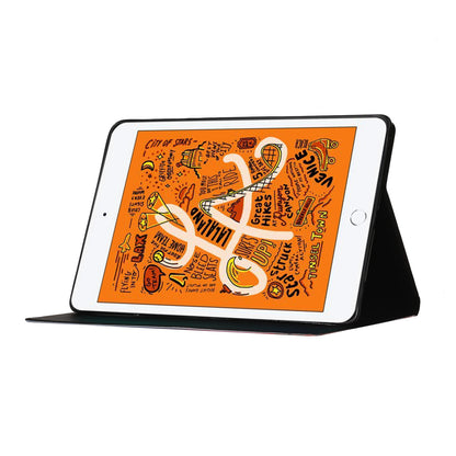 Flower Pattern Printing Card Holder Stand Tablet Shell for iPad mini (2019) 7.9 inch/4/3/2/1