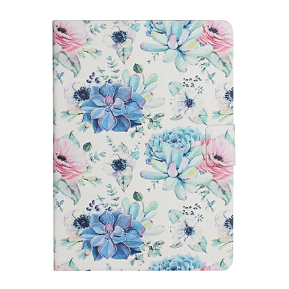 Flower Pattern Printing Card Holder Stand Tablet Shell for iPad mini (2019) 7.9 inch/4/3/2/1