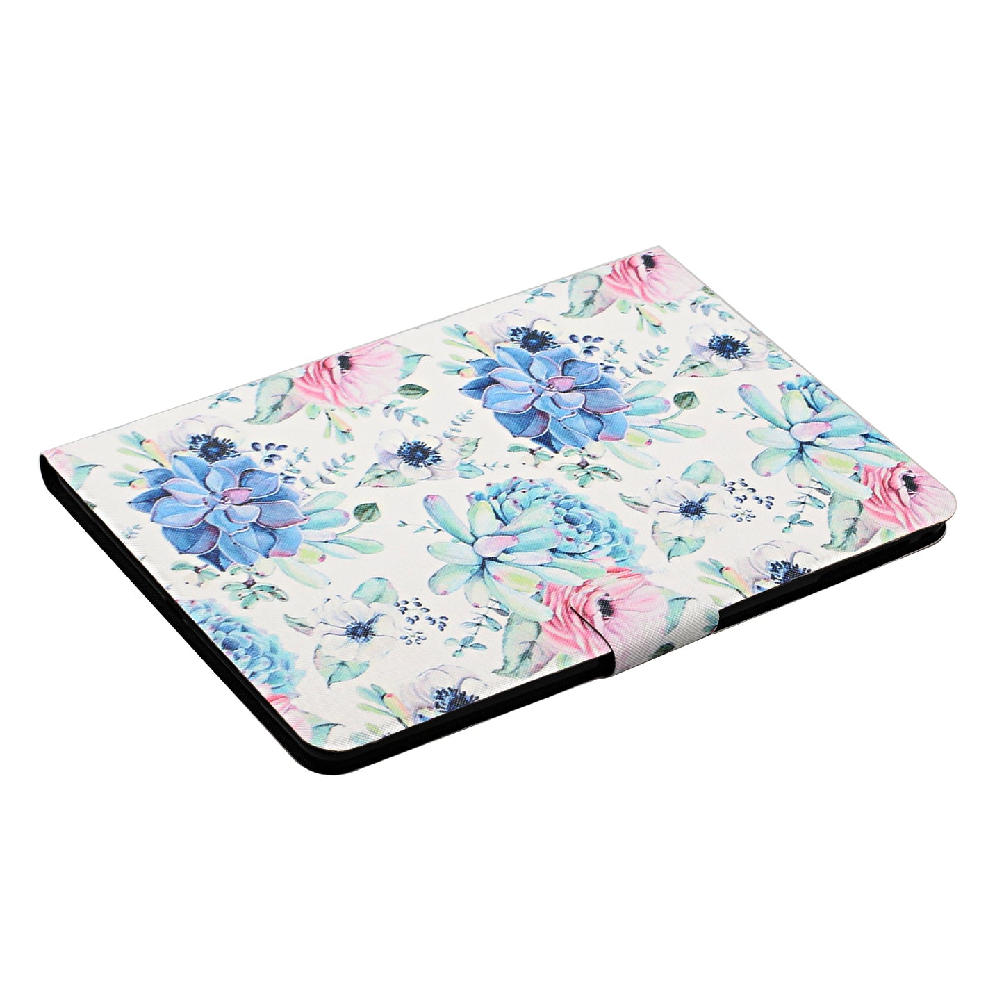 Flower Pattern Printing Card Holder Stand Tablet Shell for iPad mini (2019) 7.9 inch/4/3/2/1