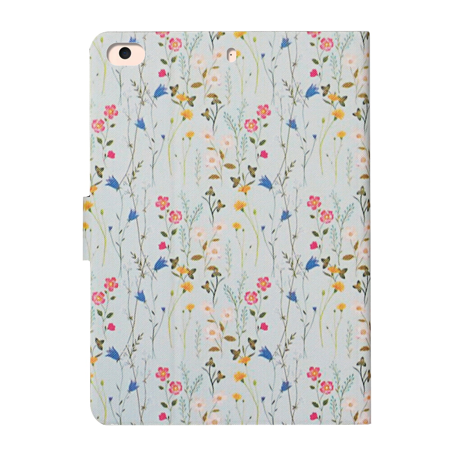 Flower Pattern Printing Card Holder Stand Tablet Shell for iPad mini (2019) 7.9 inch/4/3/2/1