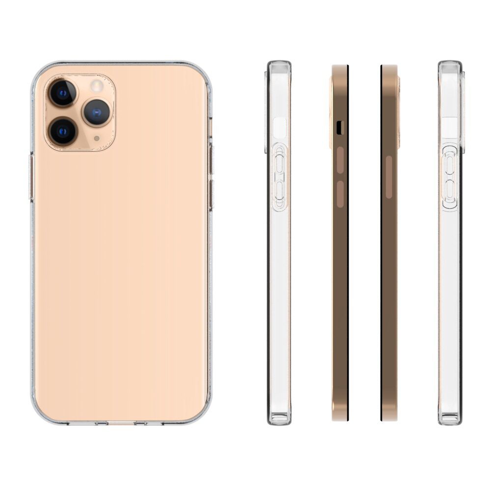 Anti-fingerprint Clear TPU Mobile Phone Shell for iPhone 12 Pro Max 6.7 inch