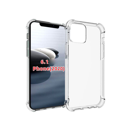 Soft TPU Crystal Transparent Slim Case for iPhone 12/12 Pro 6.1 inch, Shockproof Corners Anti-Slip Protective Phone Cover