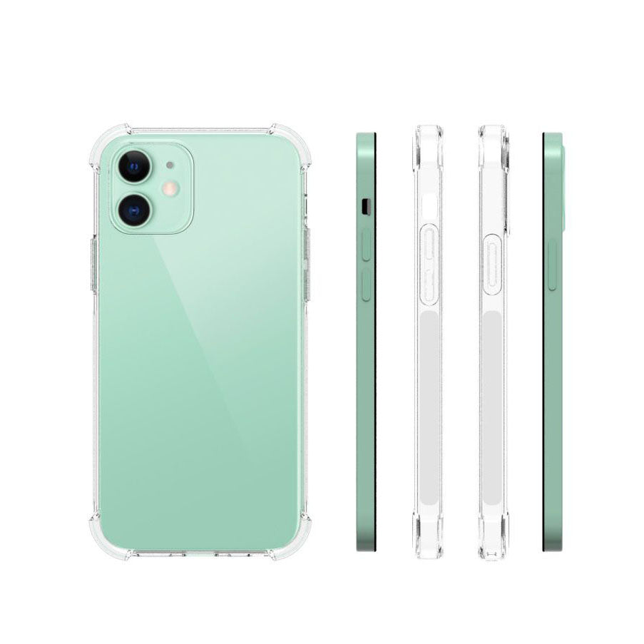 Soft TPU Crystal Transparent Slim Case for iPhone 12/12 Pro 6.1 inch, Shockproof Corners Anti-Slip Protective Phone Cover