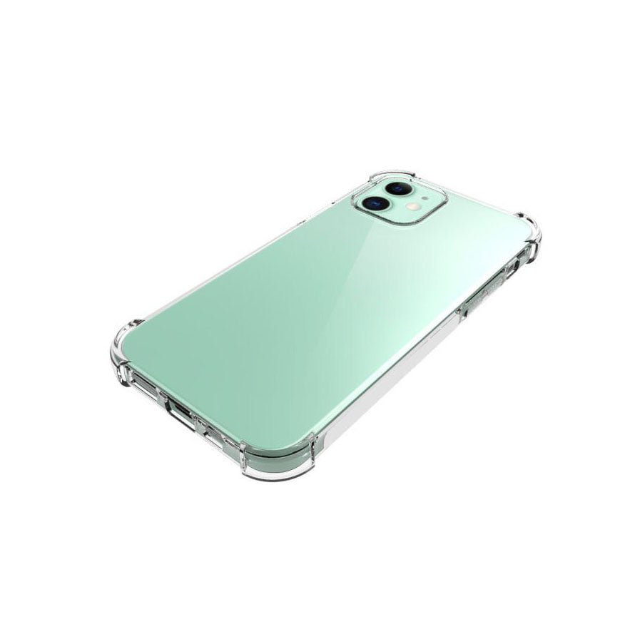 Soft TPU Crystal Transparent Slim Case for iPhone 12/12 Pro 6.1 inch, Shockproof Corners Anti-Slip Protective Phone Cover