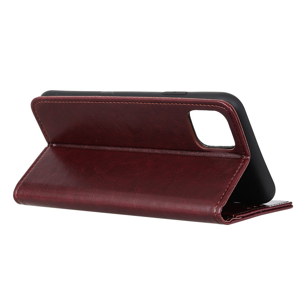 Crazy Horse Texture Leather Wallet Phone Shell for iPhone 12 Pro/12