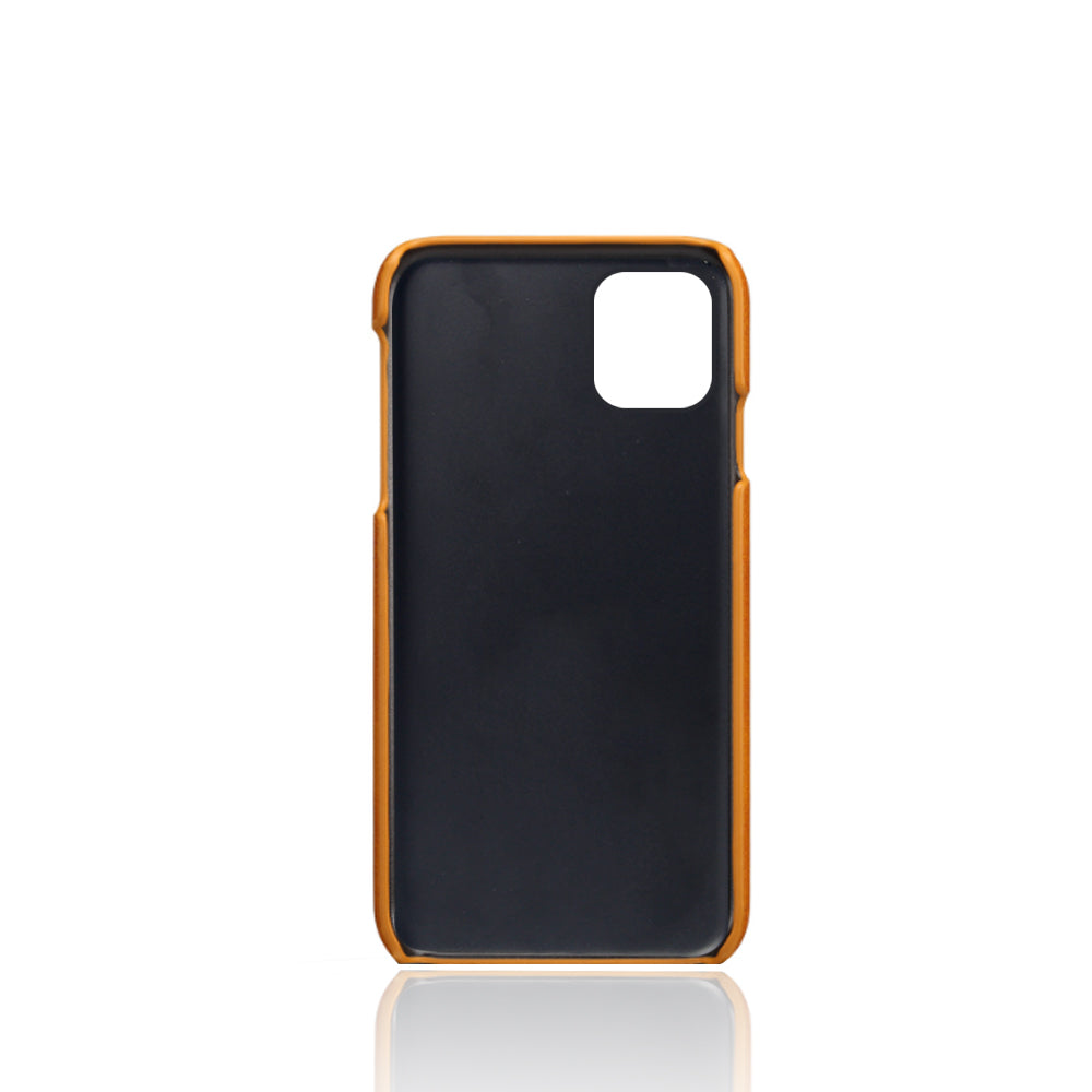 KSQ PU Leather Coated PC Shell with Double Card Slots for iPhone 12 Pro Max 6.7 inch