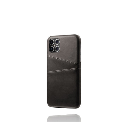KSQ PU Leather Coated PC Shell with Double Card Slots for iPhone 12 Pro Max 6.7 inch