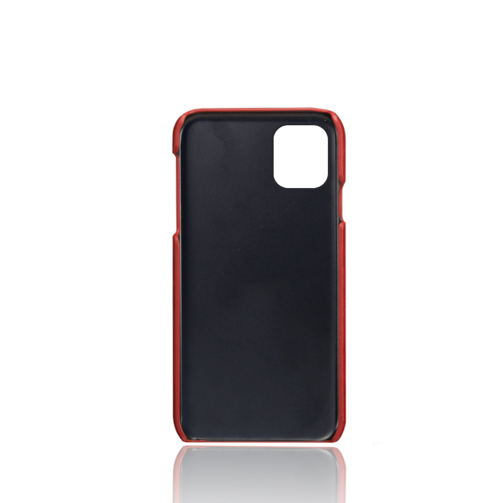 KSQ PU Leather Coated PC Shell with Double Card Slots for iPhone 12 Pro Max 6.7 inch
