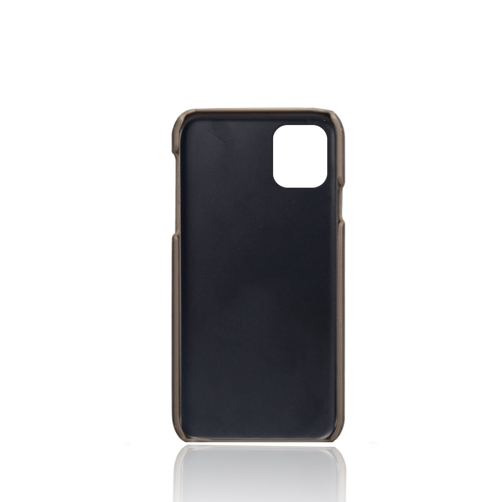 KSQ PU Leather Coated PC Shell with Double Card Slots for iPhone 12 Pro Max 6.7 inch