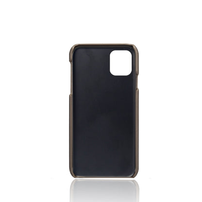 KSQ PU Leather Coated PC Shell with Double Card Slots for iPhone 12 Pro Max 6.7 inch