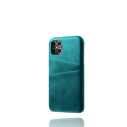 KSQ PU Leather Coated PC Shell with Double Card Slots for iPhone 12 Pro Max 6.7 inch