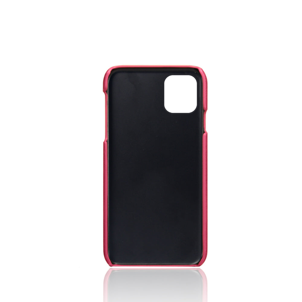 KSQ PU Leather Coated PC Shell with Double Card Slots for iPhone 12 Pro Max 6.7 inch