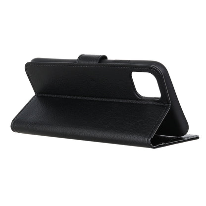For iPhone 12 Pro/12 Anti-dust Shock-resistant Litchi Skin Texture Wallet Leather Stand Protective Case