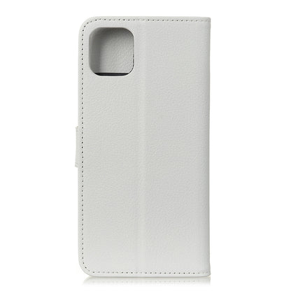 For iPhone 12 Pro/12 Anti-dust Shock-resistant Litchi Skin Texture Wallet Leather Stand Protective Case