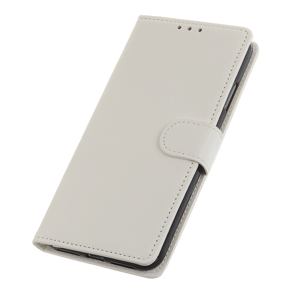 For iPhone 12 Pro/12 Anti-dust Shock-resistant Litchi Skin Texture Wallet Leather Stand Protective Case