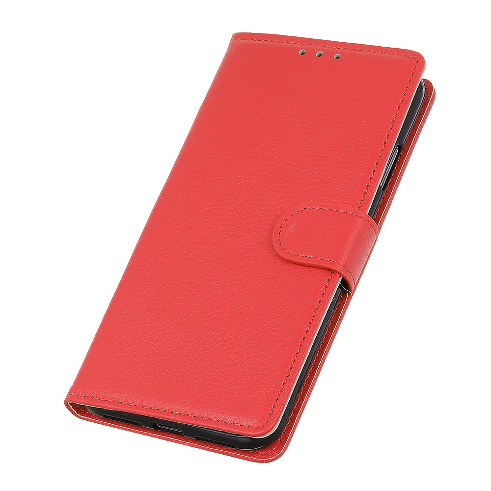 For iPhone 12 Pro/12 Anti-dust Shock-resistant Litchi Skin Texture Wallet Leather Stand Protective Case