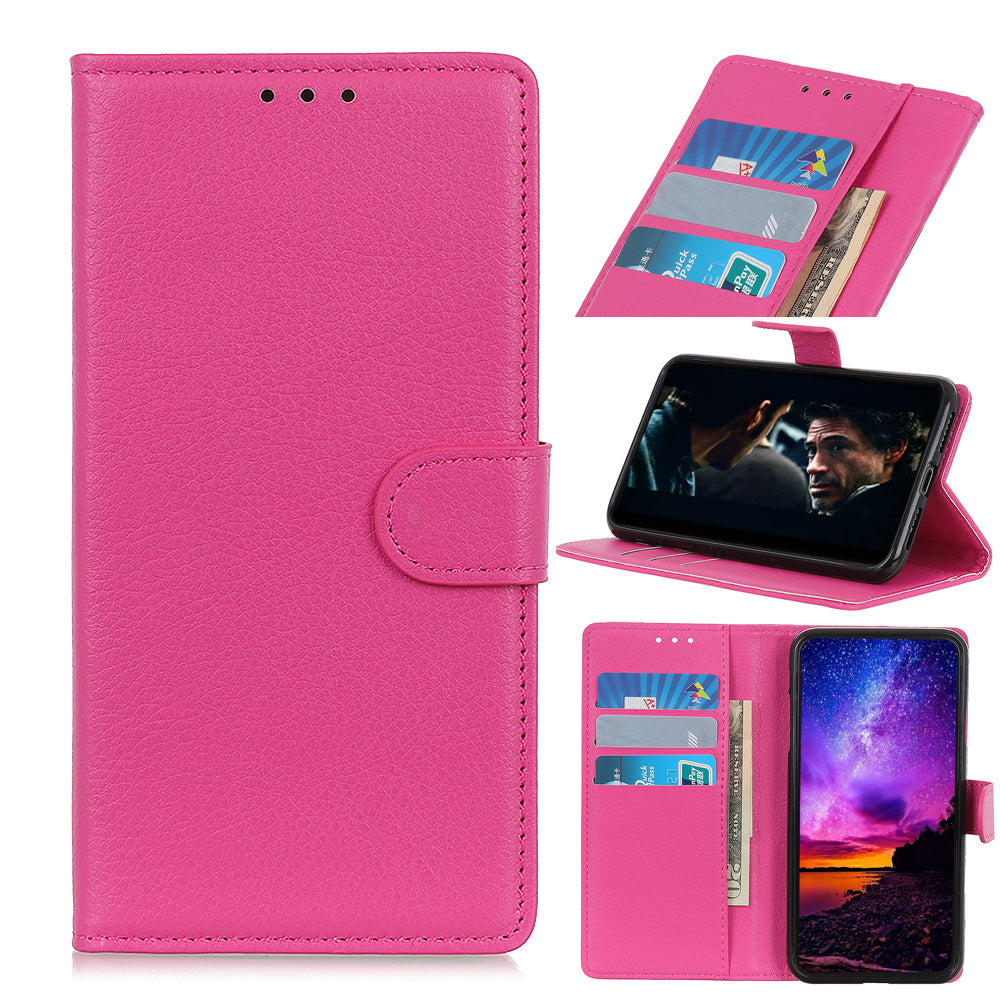 For iPhone 12 Pro/12 Anti-dust Shock-resistant Litchi Skin Texture Wallet Leather Stand Protective Case