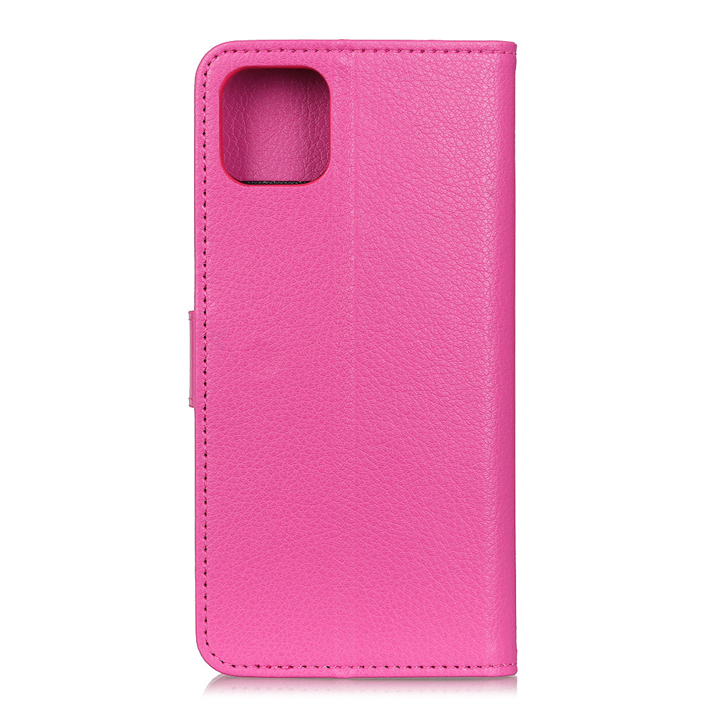 For iPhone 12 Pro/12 Anti-dust Shock-resistant Litchi Skin Texture Wallet Leather Stand Protective Case