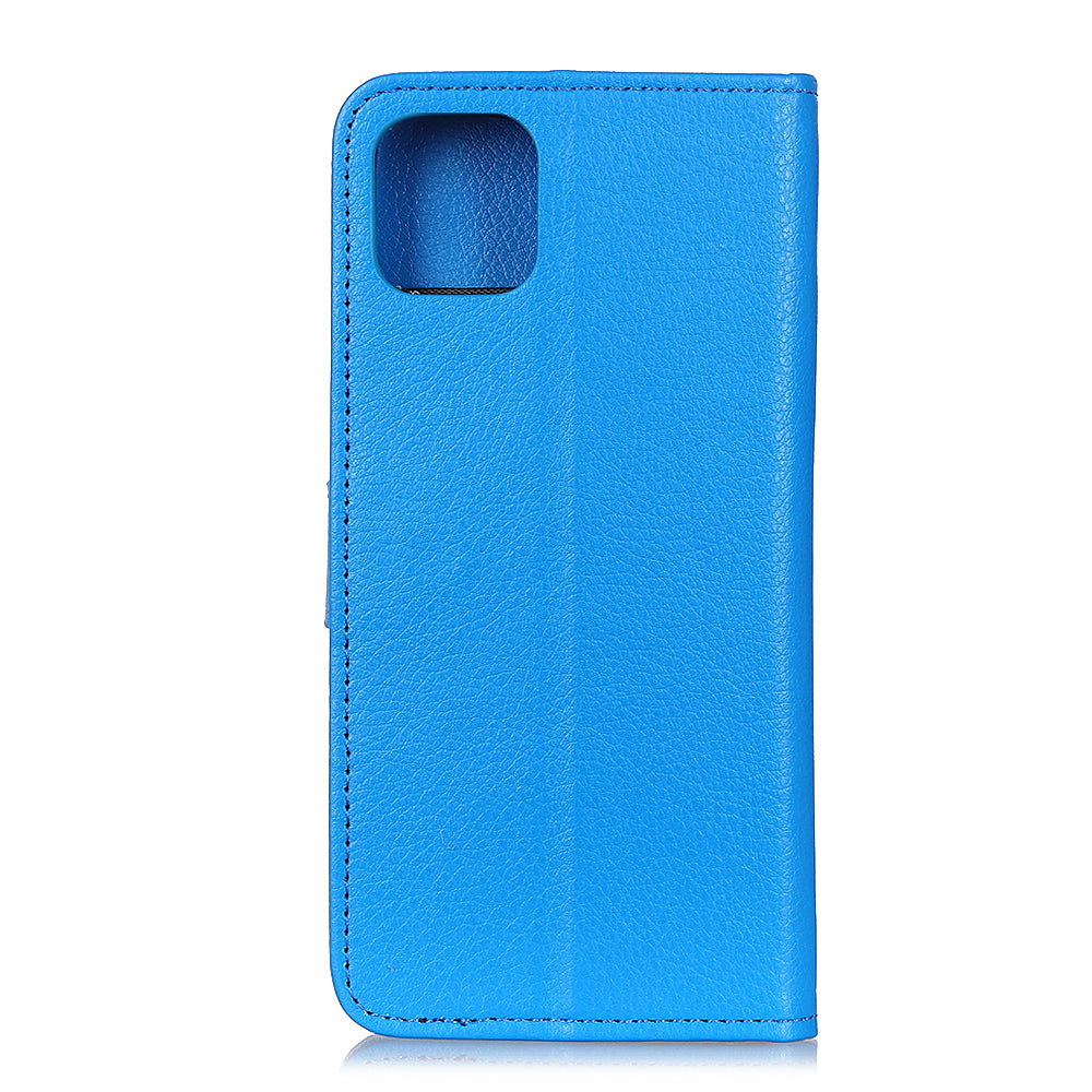 For iPhone 12 Pro/12 Anti-dust Shock-resistant Litchi Skin Texture Wallet Leather Stand Protective Case