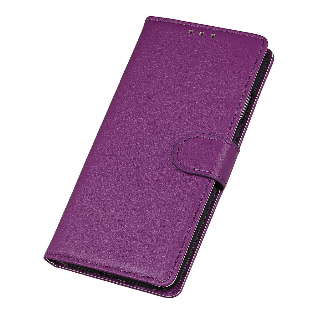 For iPhone 12 Pro/12 Anti-dust Shock-resistant Litchi Skin Texture Wallet Leather Stand Protective Case