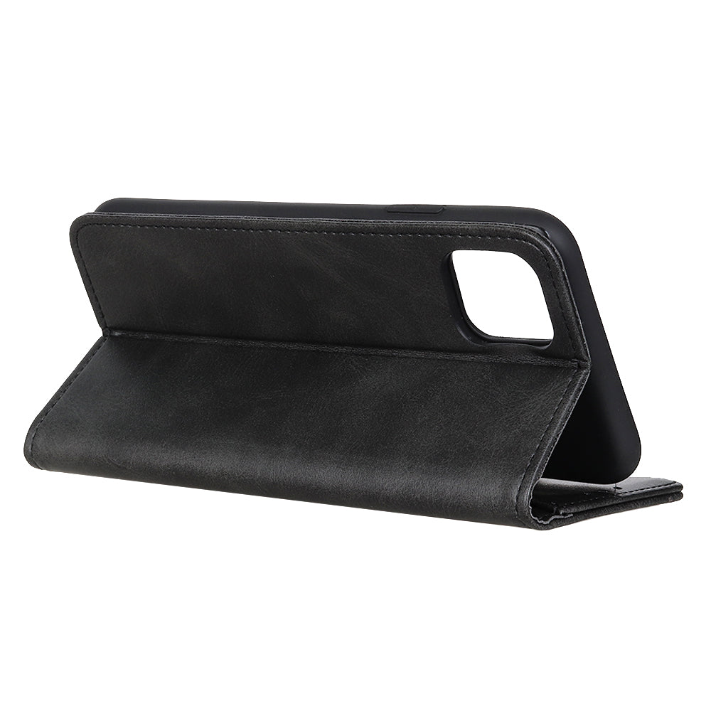 Auto-absorbed Split Leather Protection Case with Wallet for iPhone 12 Pro/12