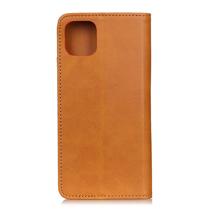 Auto-absorbed Split Leather Protection Case with Wallet for iPhone 12 Pro/12