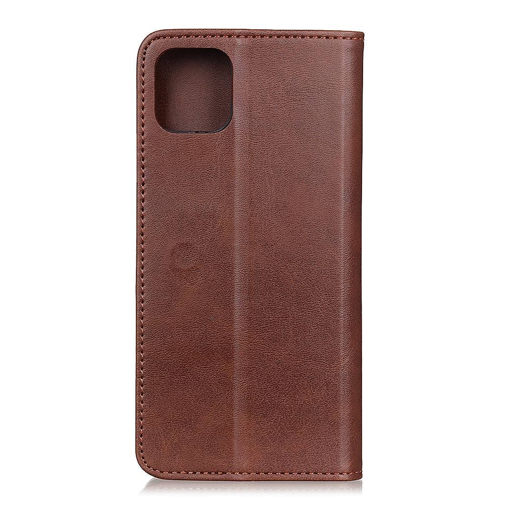 Auto-absorbed Split Leather Protection Case with Wallet for iPhone 12 Pro/12