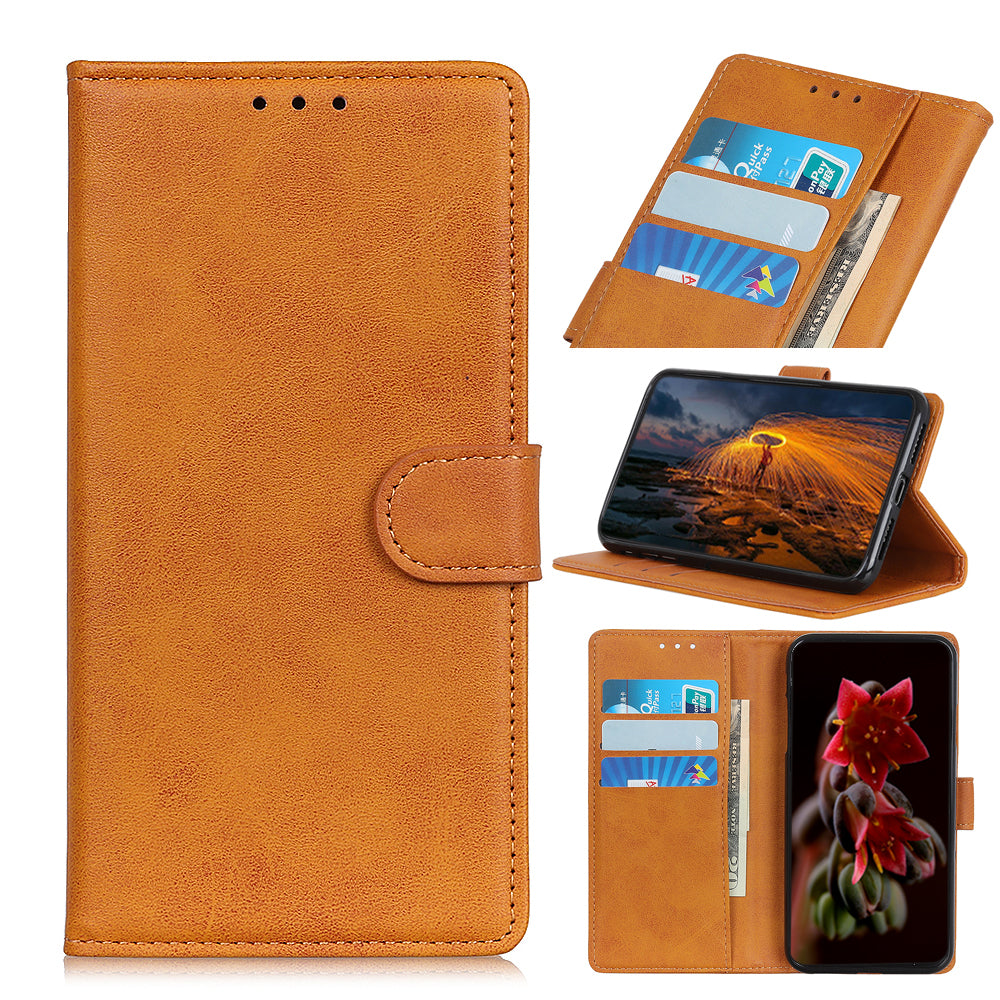 PU Leather Magnetic Wallet Stand Phone Shell for iPhone 12 Pro/12