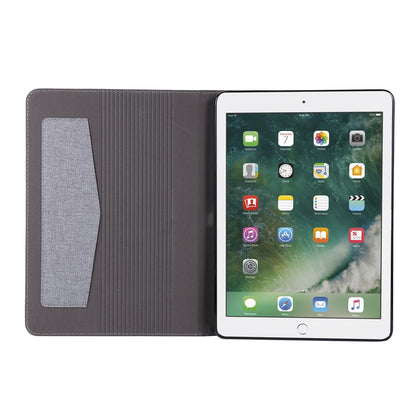 For iPad 9.7-inch (2018)/(2017) /iPad Air (2013)/Air 2 Tablet Case Cloth Texture Leather Protective Cover with Card Slots Stand