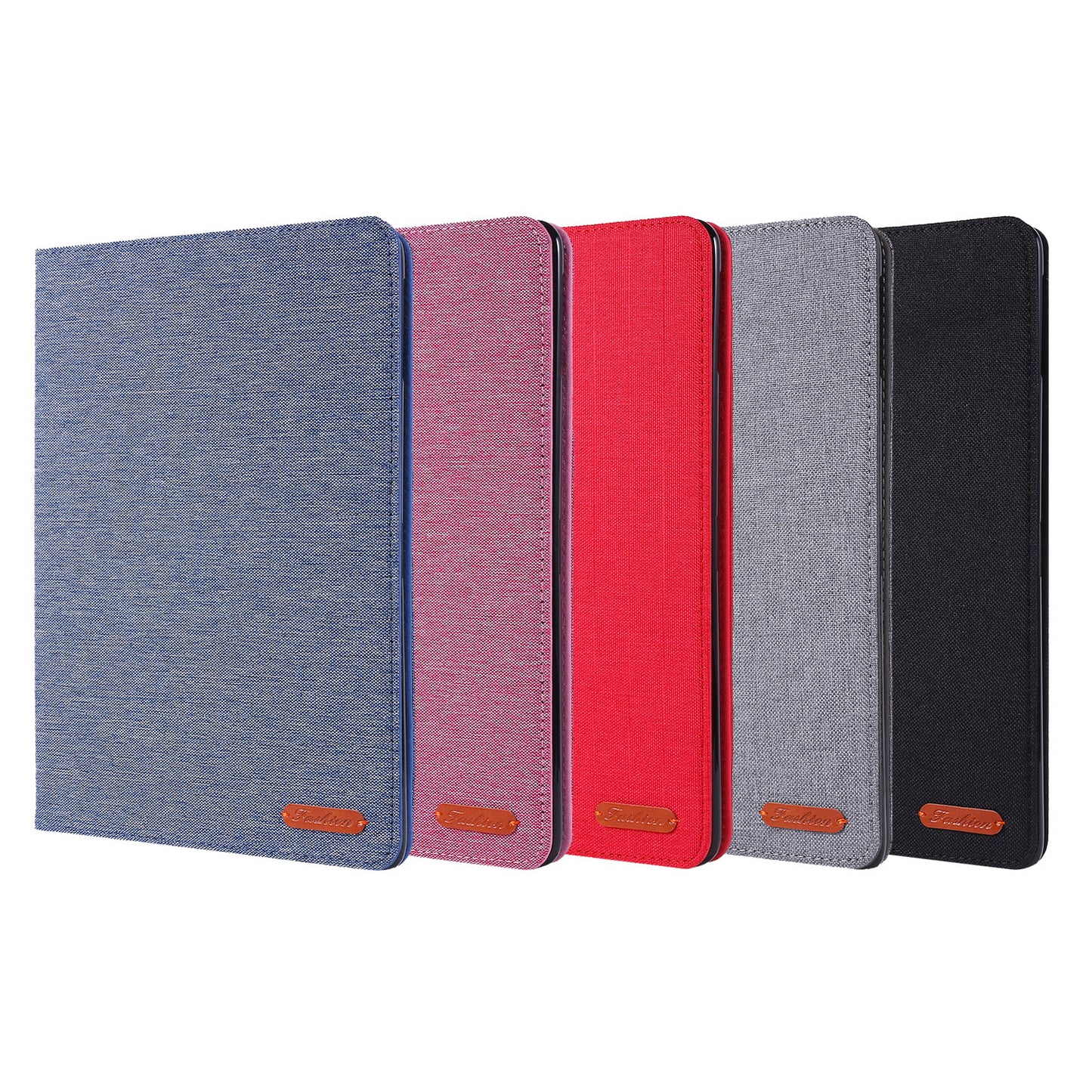 For iPad 9.7-inch (2018)/(2017) /iPad Air (2013)/Air 2 Tablet Case Cloth Texture Leather Protective Cover with Card Slots Stand