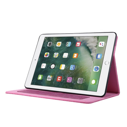 For iPad 9.7-inch (2018)/(2017) /iPad Air (2013)/Air 2 Tablet Case Cloth Texture Leather Protective Cover with Card Slots Stand