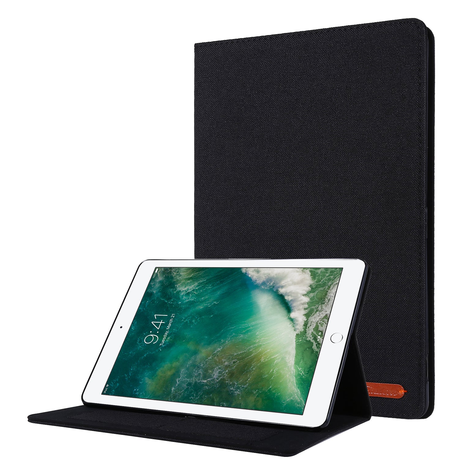 Cloth Texture Card Slots Stand Leather Flip Case for iPad 10.2 (2021)/(2020)/(2019)