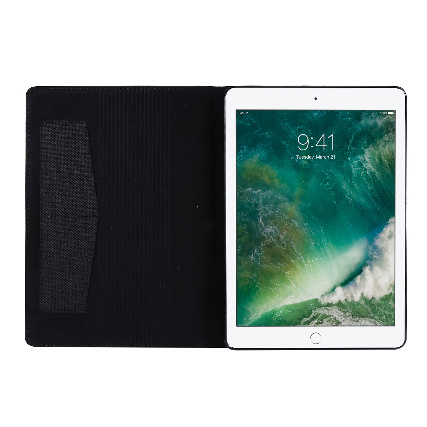 Cloth Texture Card Slots Stand Leather Flip Case for iPad 10.2 (2021)/(2020)/(2019)