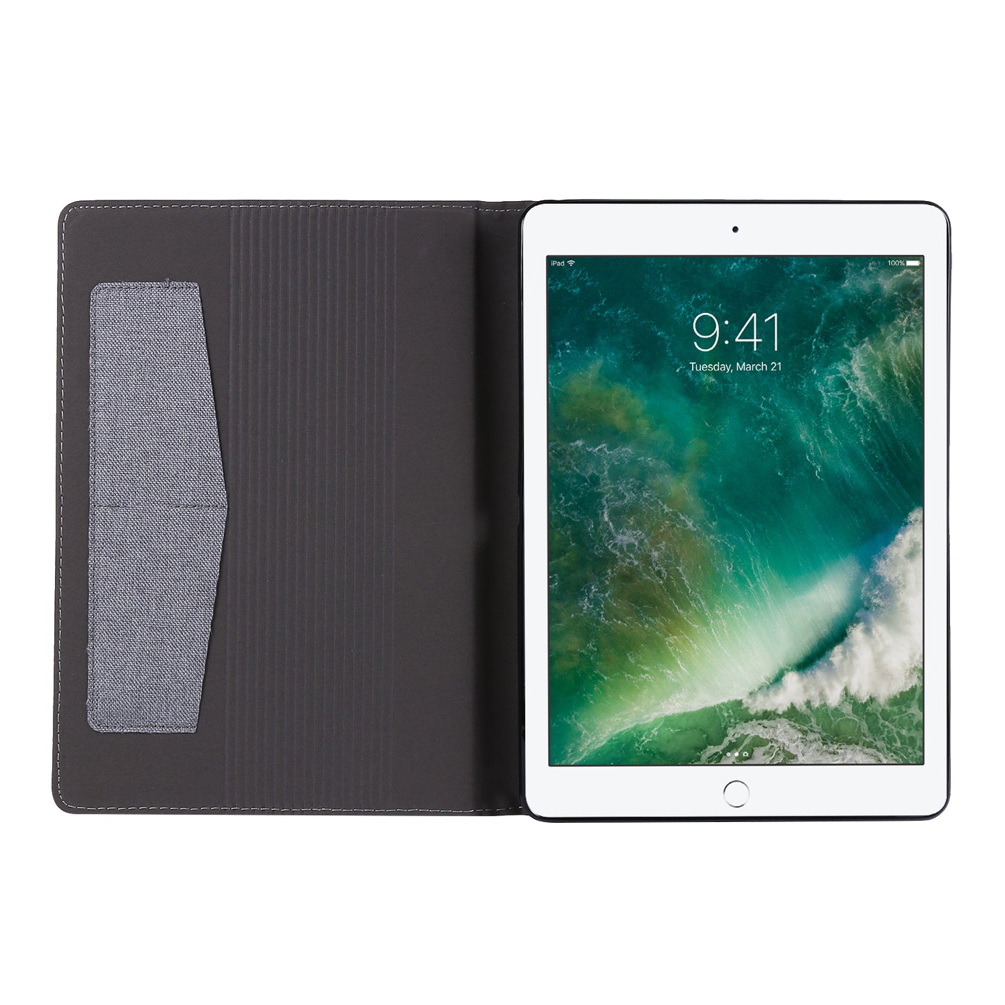 Cloth Texture Card Slots Stand Leather Flip Case for iPad 10.2 (2021)/(2020)/(2019)