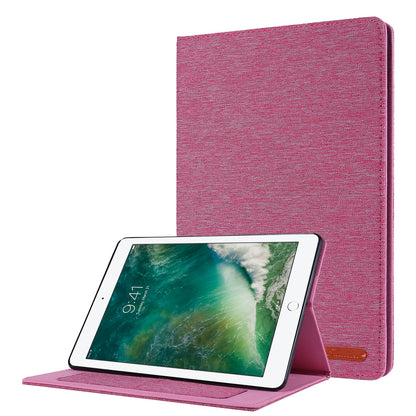 Cloth Texture Card Slots Stand Leather Flip Case for iPad 10.2 (2021)/(2020)/(2019)
