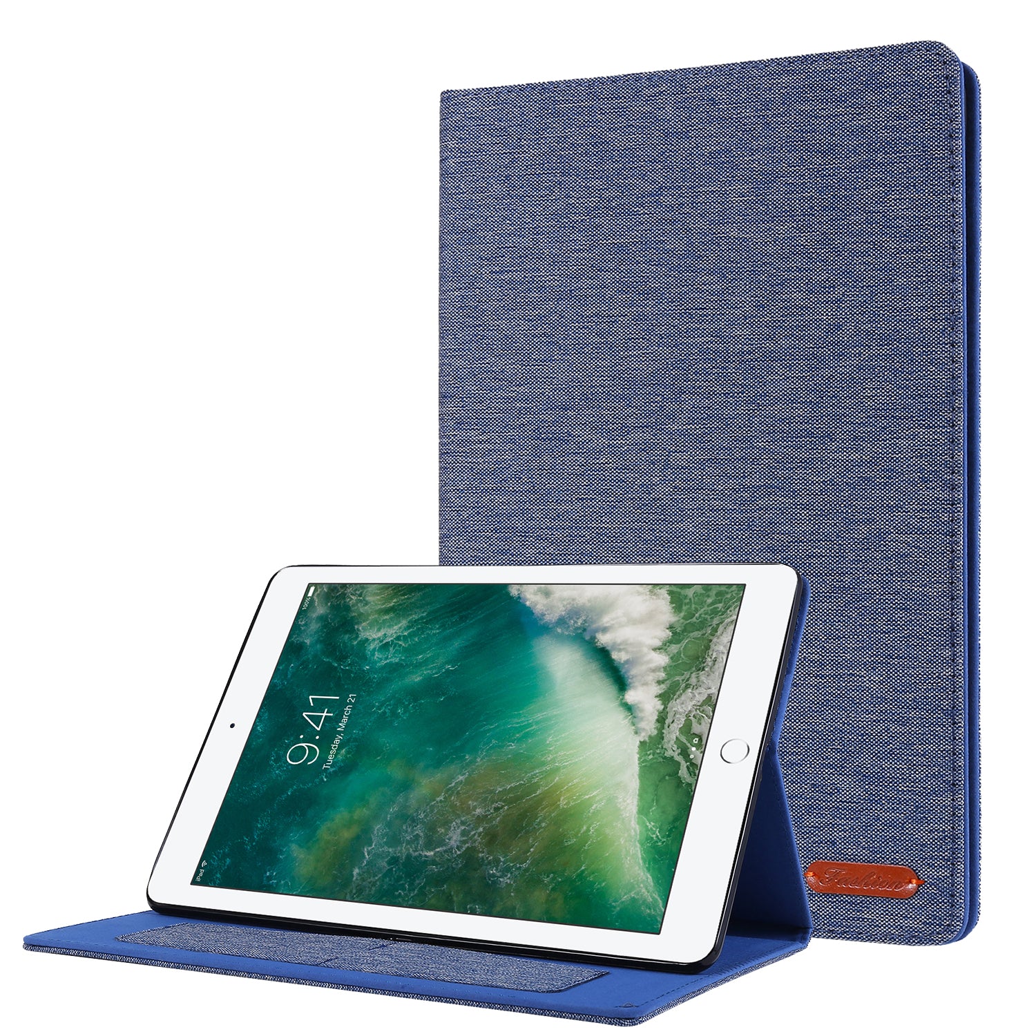Cloth Texture Card Slots Stand Leather Flip Case for iPad 10.2 (2021)/(2020)/(2019)